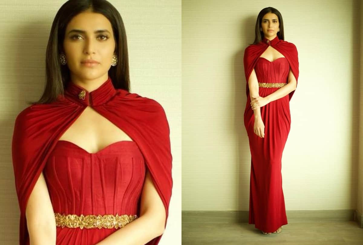 karishma tanna pic in short white lace dress with bold viral on social media