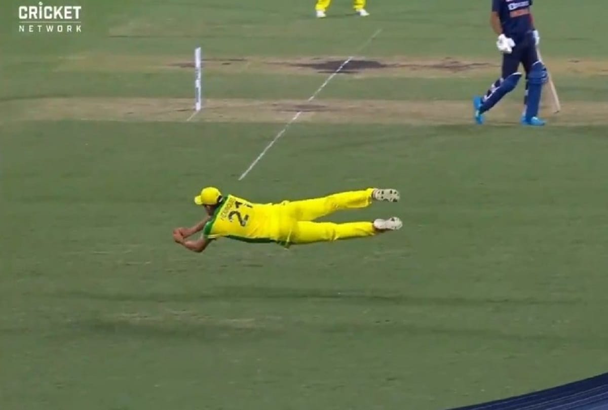 AUS vs IND: Viral Video Steve Smith and Moises Henriques stunning catch helped australia winning 2nd odi against india