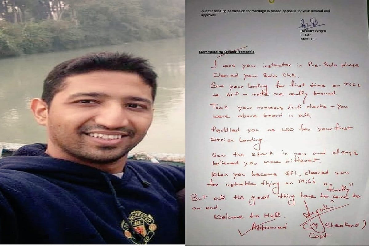 MiG-29 crash news: Pilot Nishant singh viral letter for marriage permission whose search operation underway