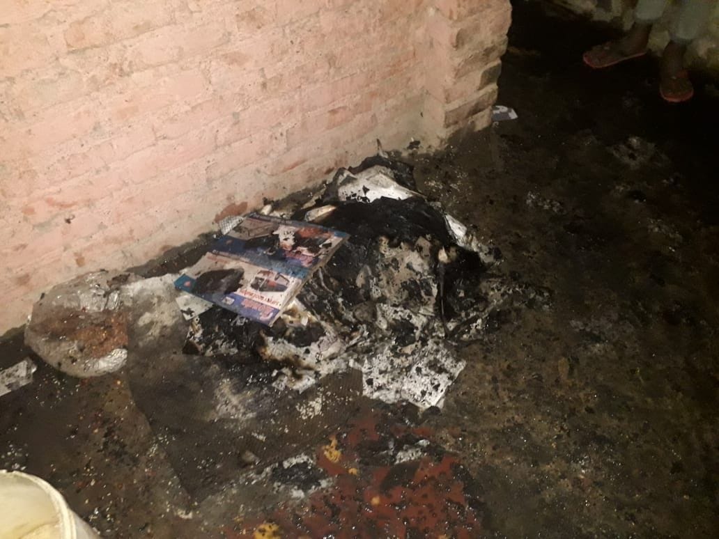 Fire in cheap shop, short circuit is being told the reason for the fire