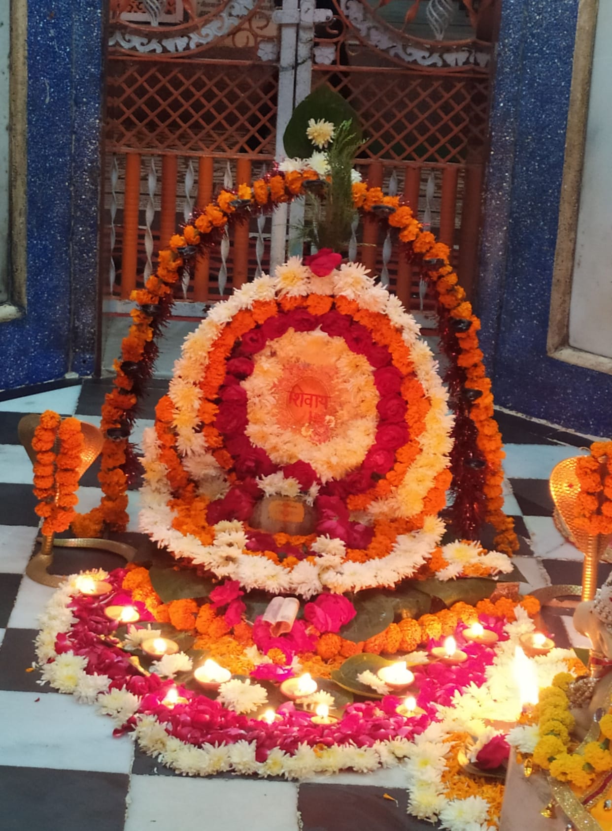 Neelkanth Temple brightened on Dev Diwali