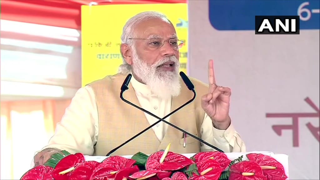 PM started addressing the occasion of wishing Dev Deepavali