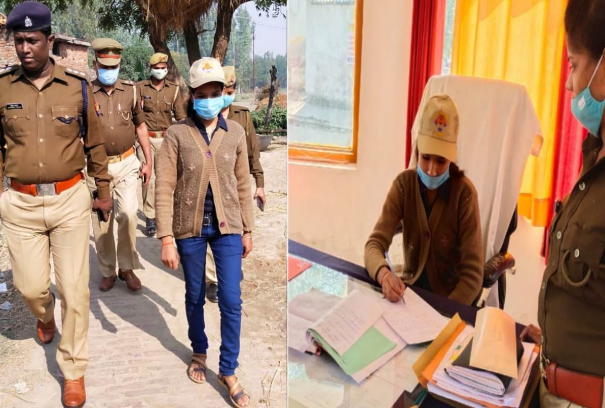10th class student aanchal became SHO In bahraich for one day