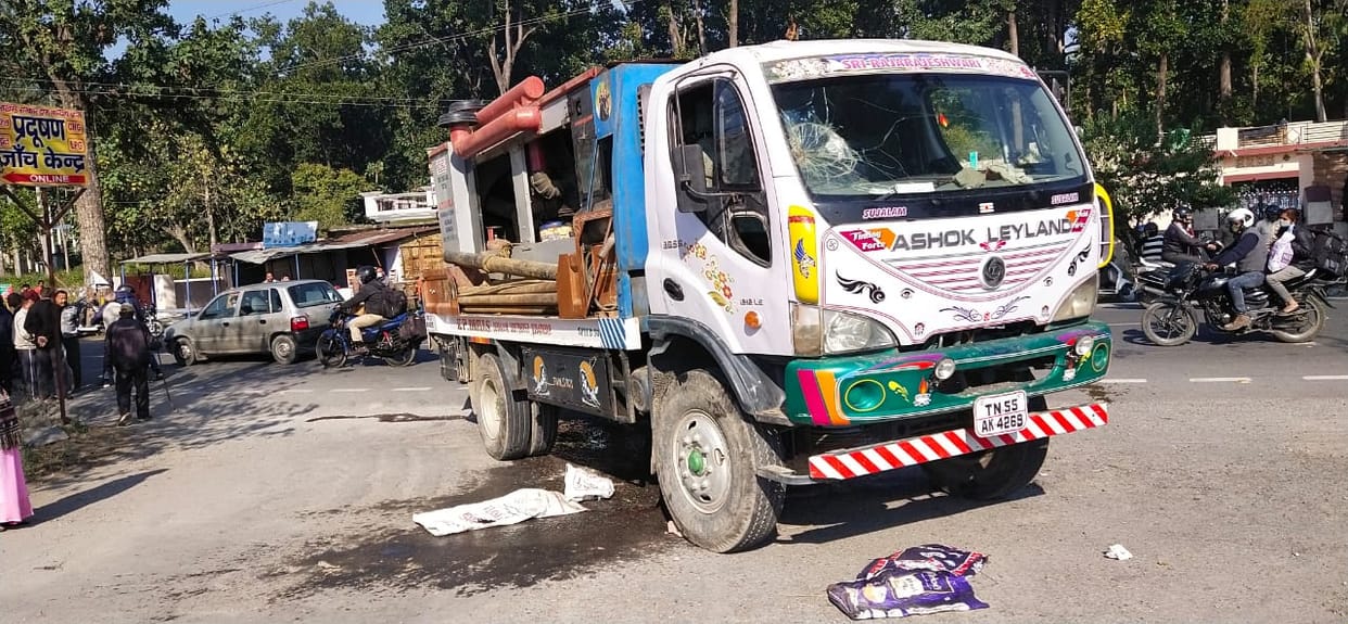 Dehradun news : Truck crushed woman going home on foot from physiotherapist clinic