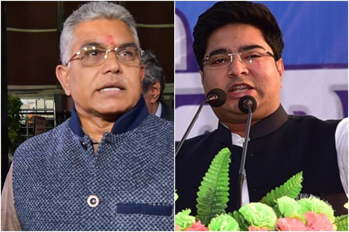 west bengal assembly election bjp attack tmc dilip ghosh abhishek banerjee kailash vijaywargiya goonda mamata