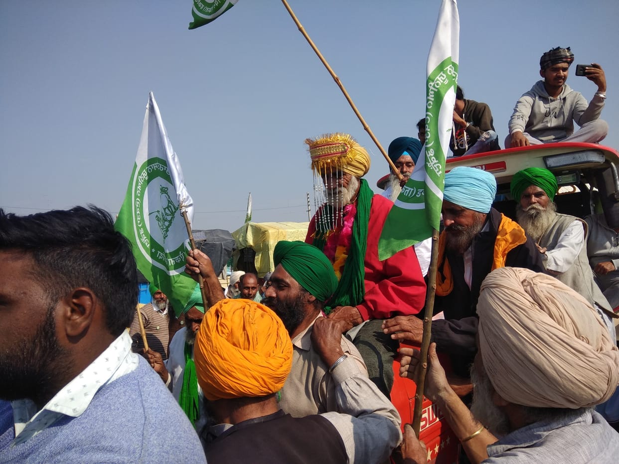 farmer's protest - old groom