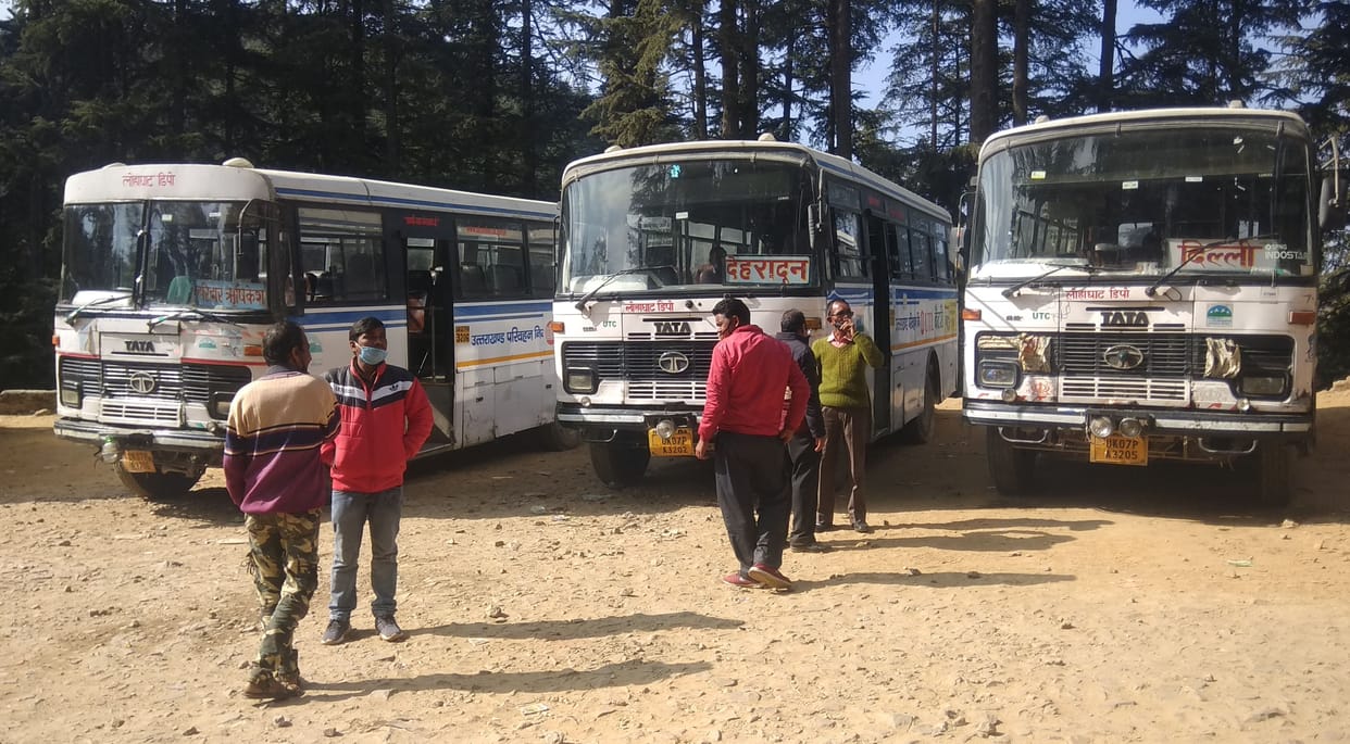 Roadways started Haldwani-Dehradun bus service after nine months