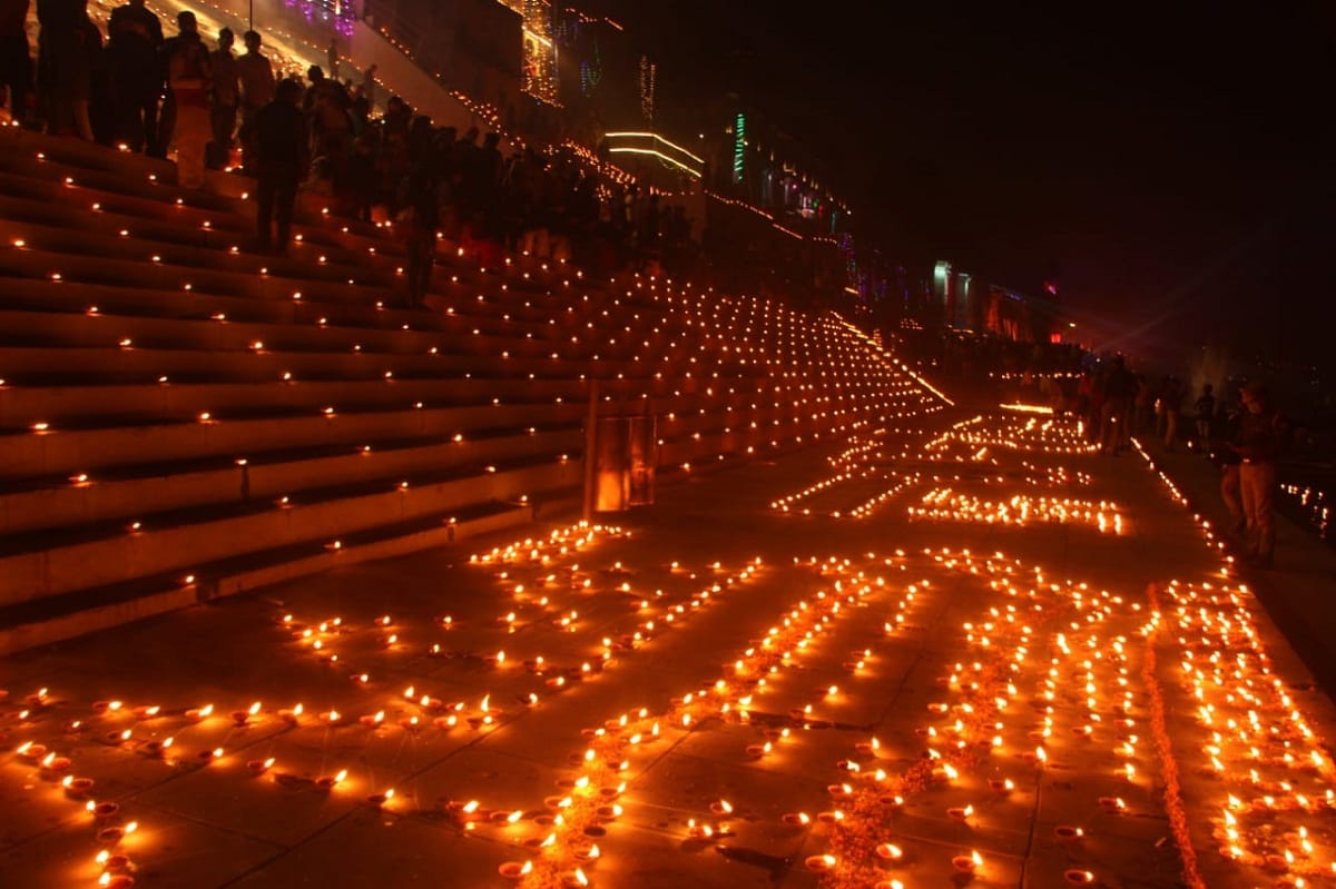 Varanasi Dev Deepawali: PM Modi visit in kashi on dev diwali 11 lakh diyas Mahadev laser show ghat Photos