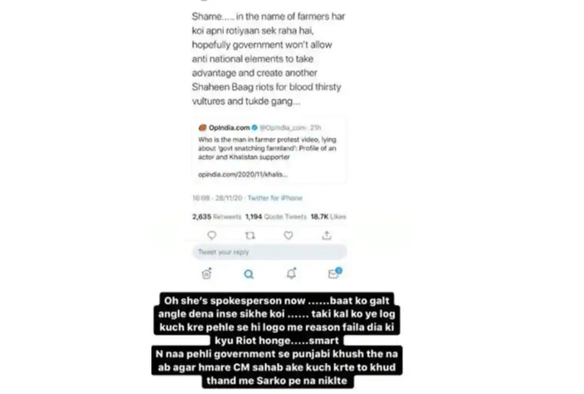 Himanshi Khurana slams Kangana Ranaut comments on farmer protests