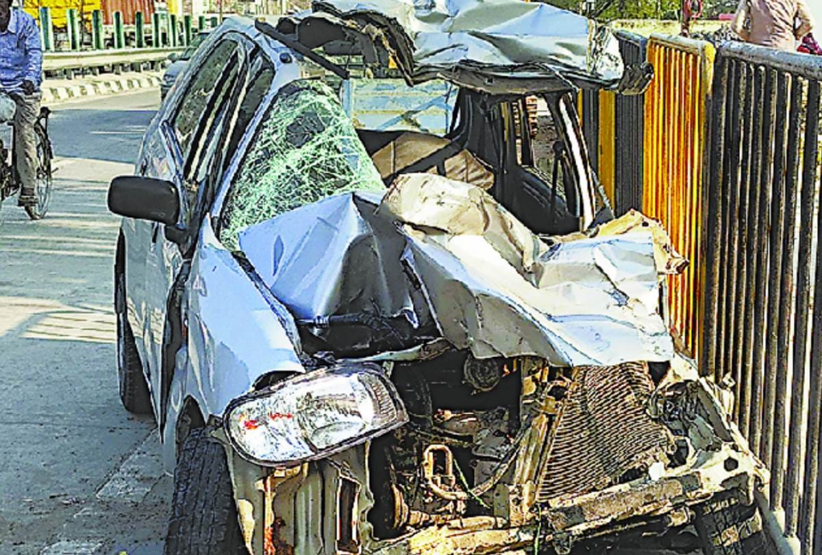 couple died and two injured in an accident in barabanki