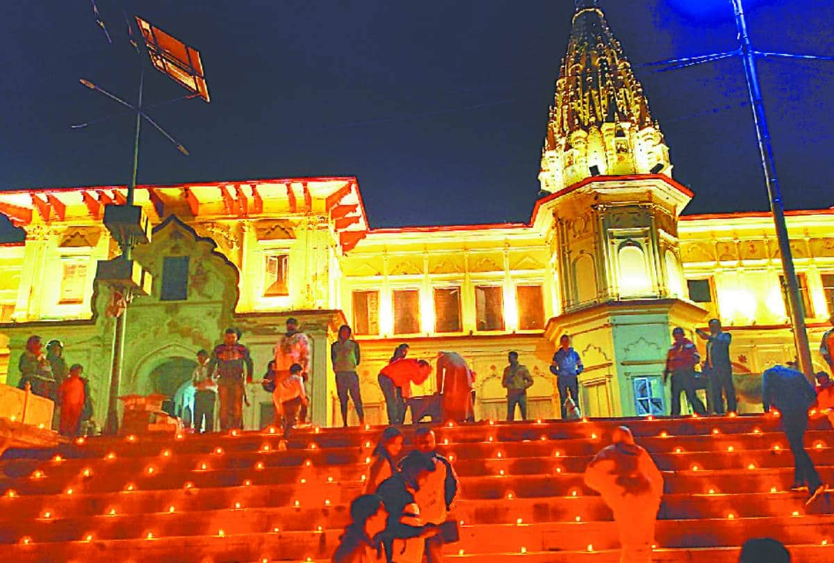 dev deepawali celebrated on bank of river saryu in ayodhya, see pictures