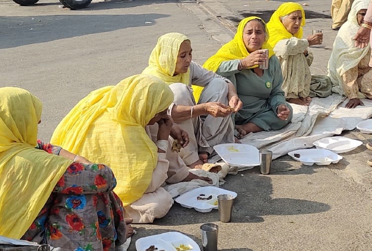 Farmer Protest Today Latest News : Punjabi women joined kisan andolan in sonipat