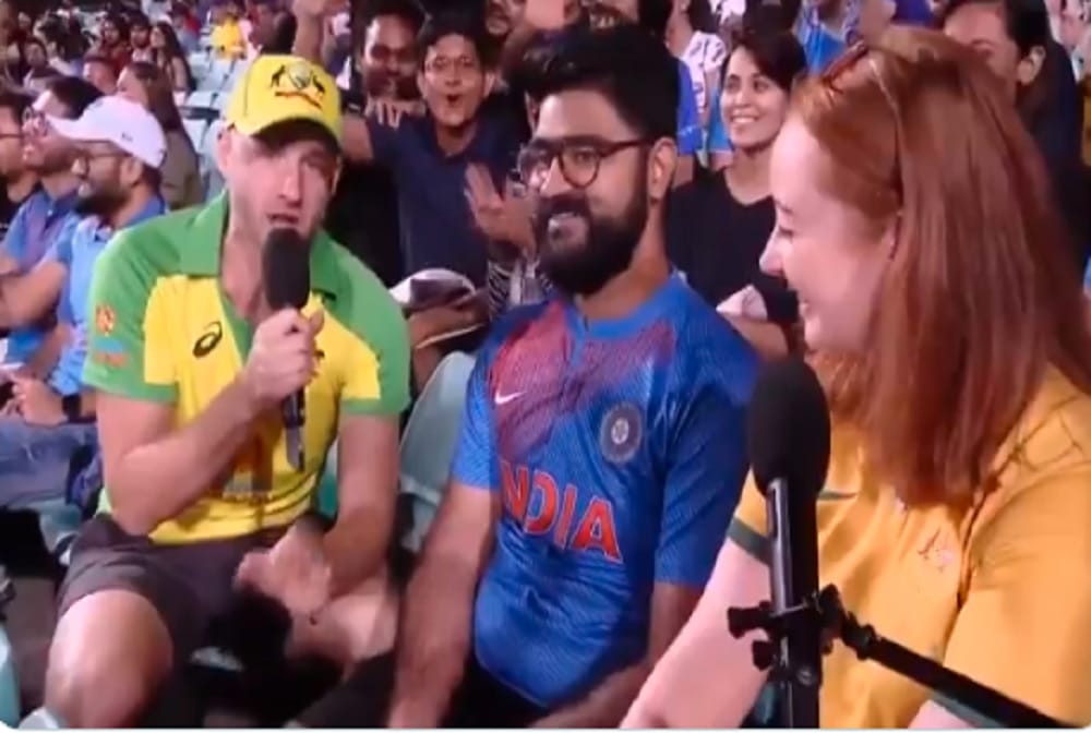 indian fan proposed australian women during AUS vs IND 2nd odi match, now know reason behind this