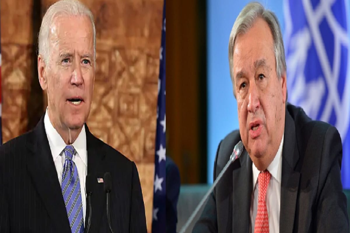 Joe Biden UN chief Antonio Guterres discuss strengthening partnership on Covid, climate change