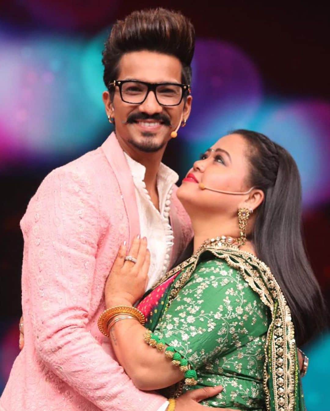 Comedian Bharti Singh and her husband Haarsh Limbachiyaa arrive at NCB office Mumbai in connection with the seizure of ganja from their residence