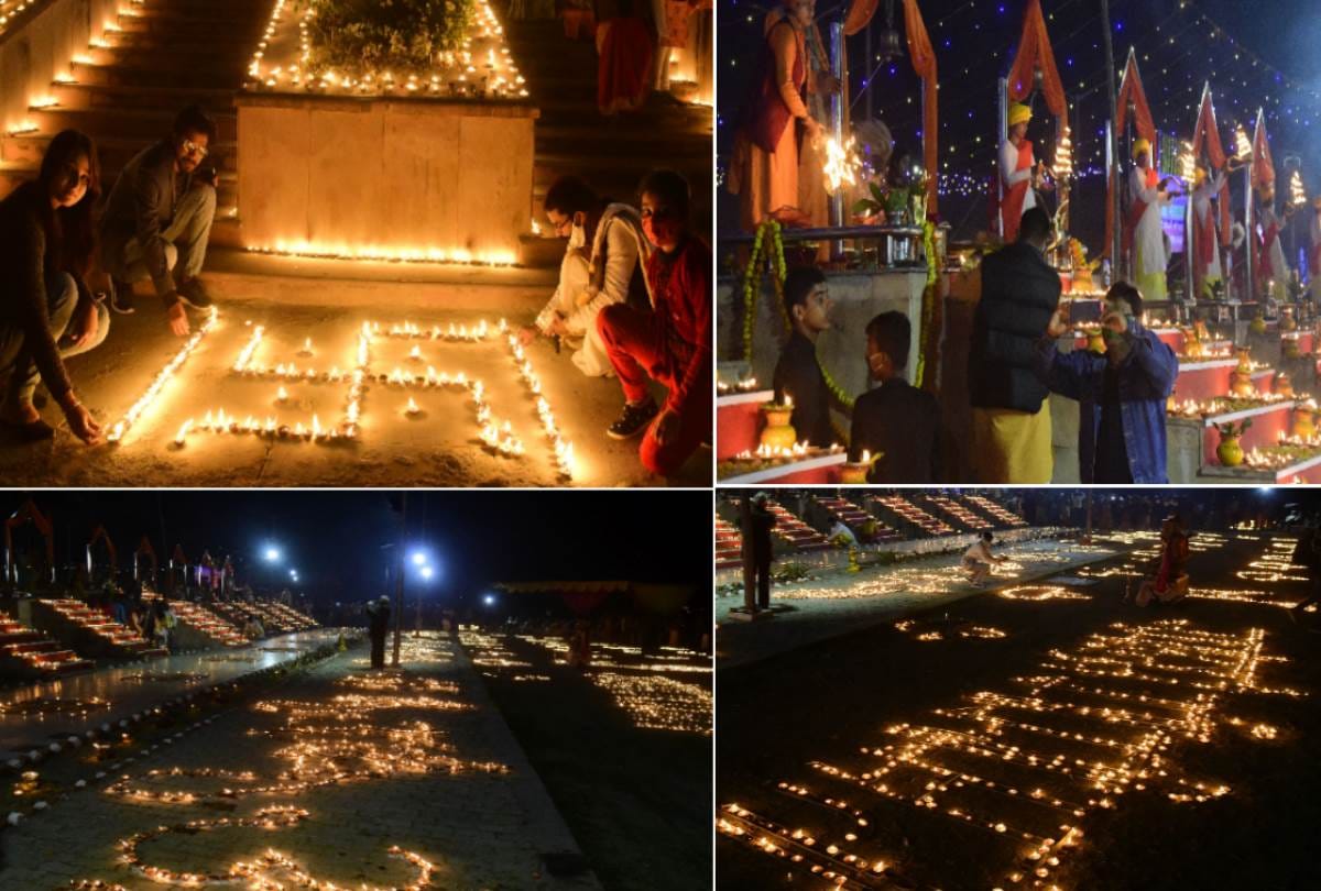 dev deepawali celebrated at mankameshwar ghat in lucknow, see pictures