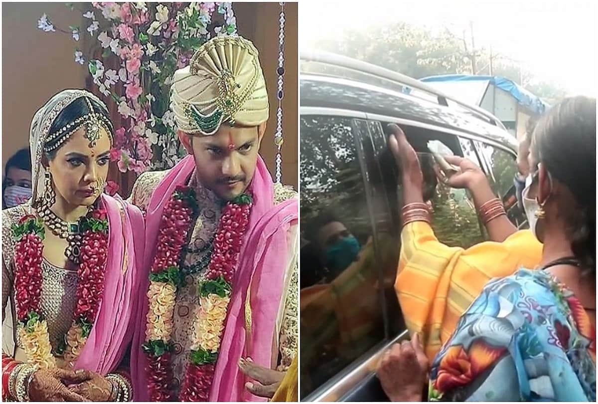Aditya Narayan car is surrounded by kinnar after getting married with shweta agarwal
