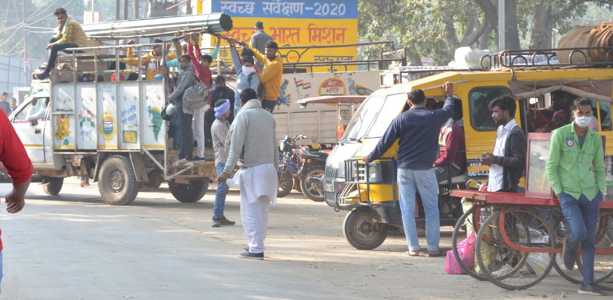 Bus not running on road but on road to record Kotana road