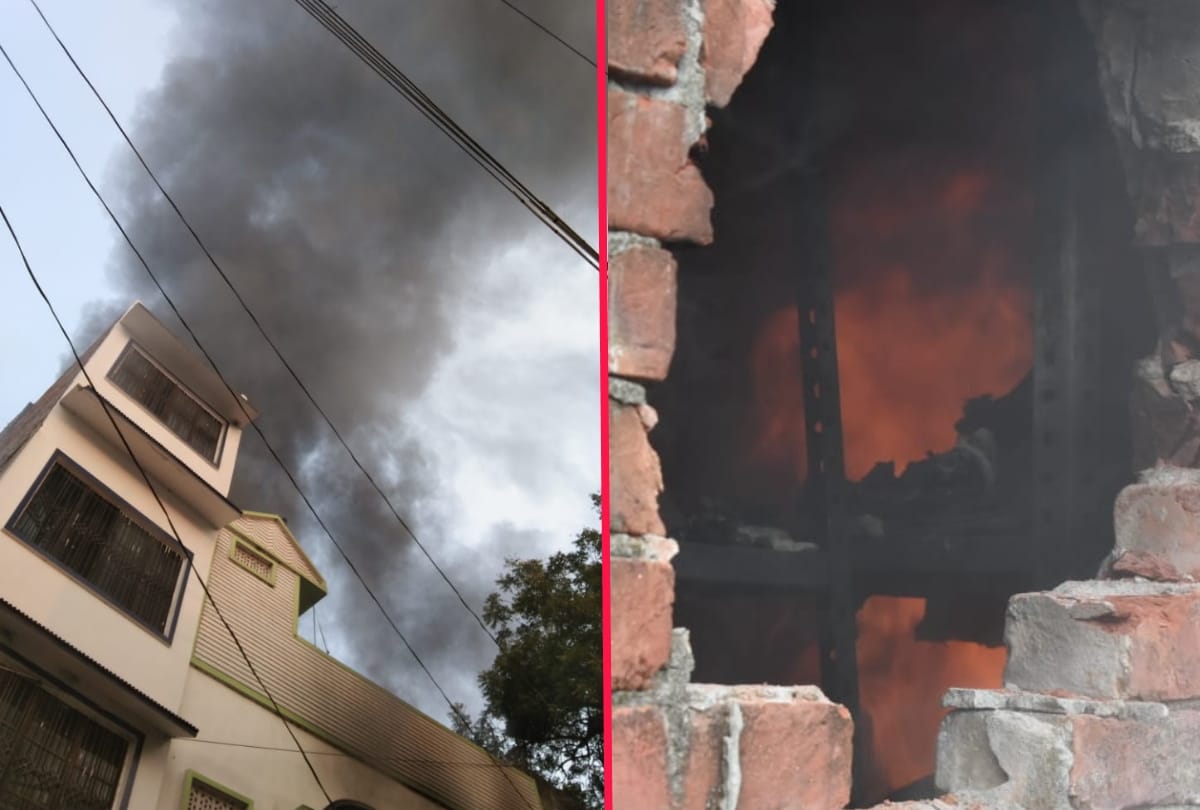 Gorakhpur Fire News: fire in bangle and jewellery shop in Make up market of Gorakhpur burnt goods
