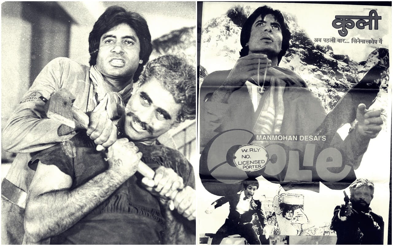 Amitabh Bachchan accident during kbc 14 shooting coolie film set and burnt his hand on diwali