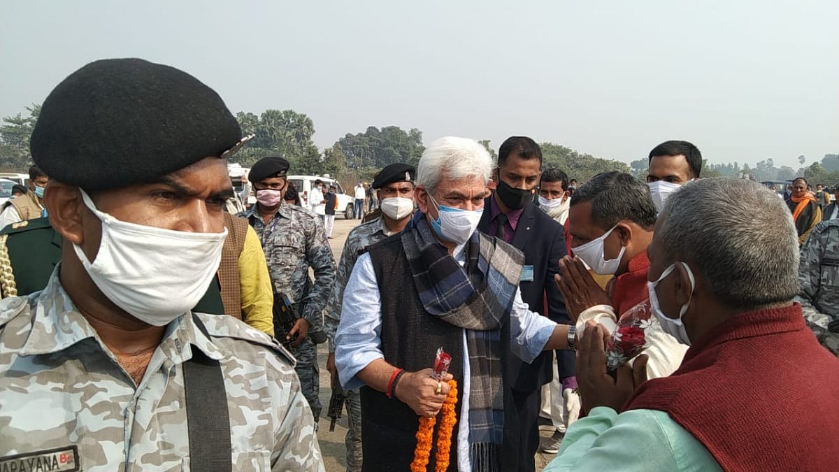 Manoj Sinha reached home district for the first time after becoming Lt Governor in ghazipur