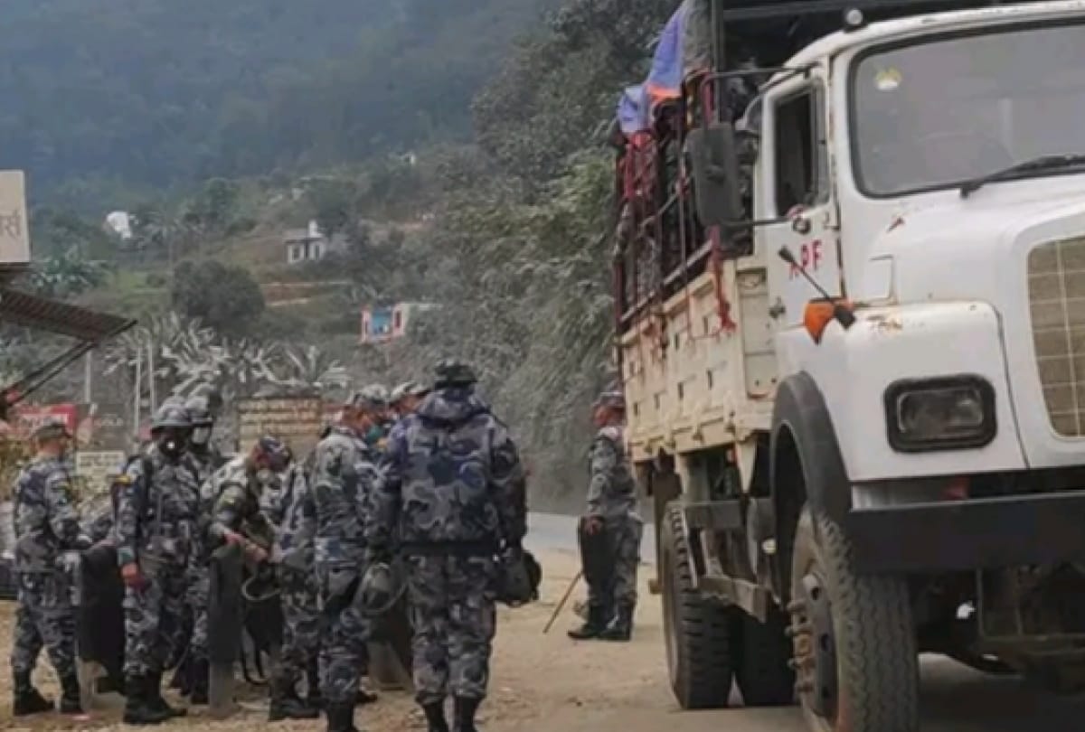 Congress and NCP workers clash during Bridge opening program nepal