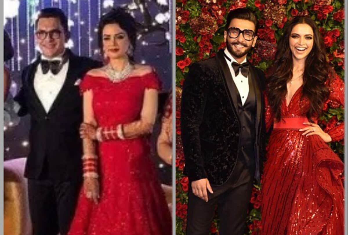 aditya narayan shweta aggarwal wedding reception bridal look awe in red gown