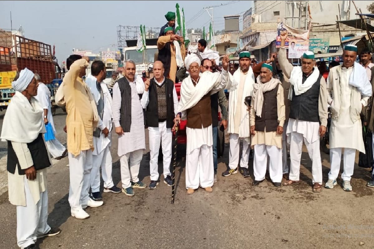 Baghpat News: farmers has protest against on Delhi-Saharanpur Highway in UP