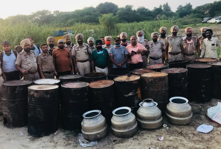 Liquor recovered from rivers in punjab
