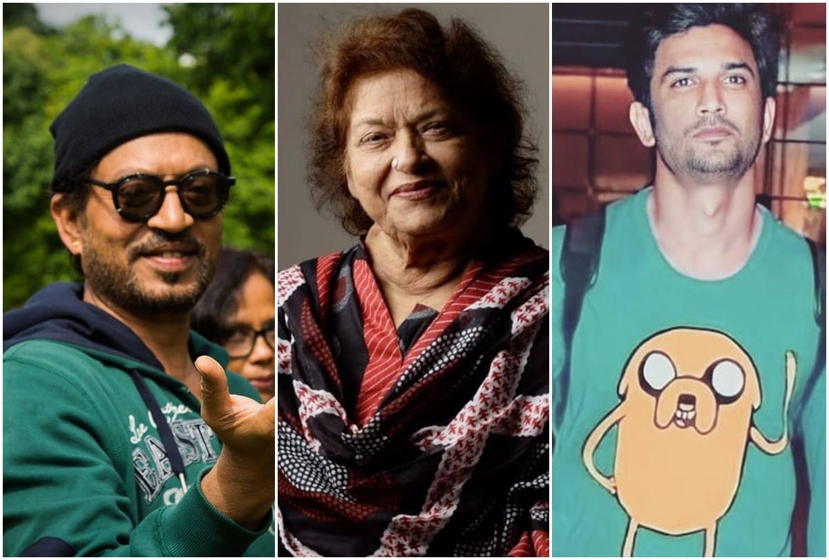 Irrfan Khan Rishi Kapoor Manmeet Grewal Sachin Kumar Mohit Baghel Yogesh Gaur Sai Gundewar Wajid Khan Shafiq Ansari Sushant Singh Rajput Saroj Khan Sameer Sharma SP Balasubramaniam Ashiesh Roy Vishwa Mohan Badola and Soumitra Chatterjee passed away i