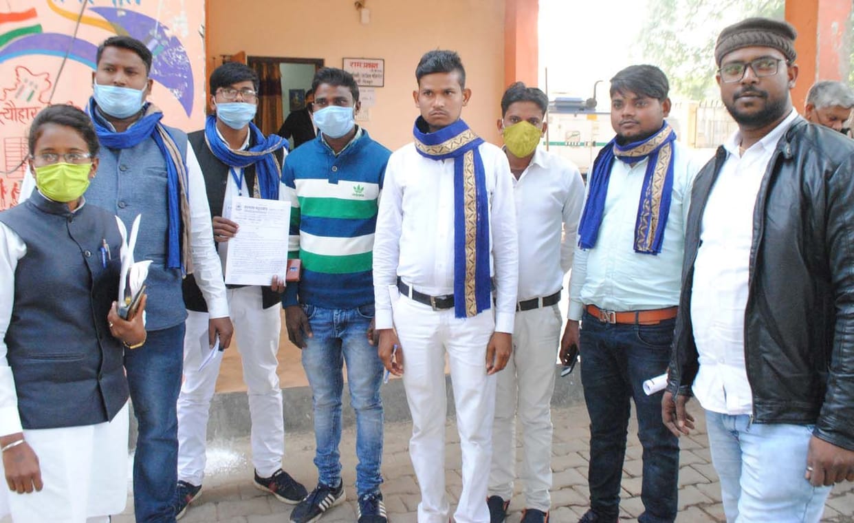 Demonstrated in support of farmers' movement