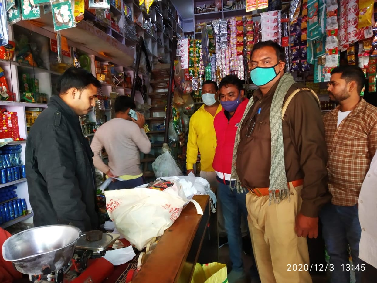 Two and a half quintal polythene and thermocol seized fine also recovered