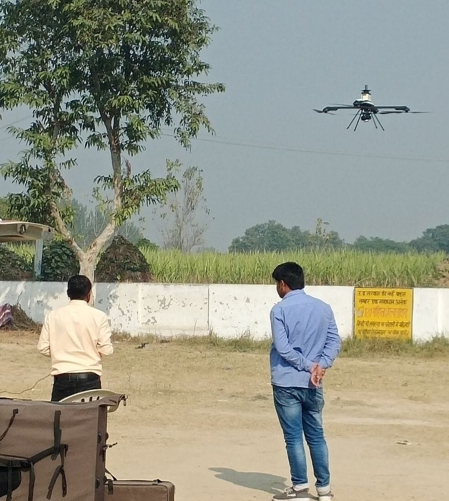 Survey of Gharoni started with drone camera