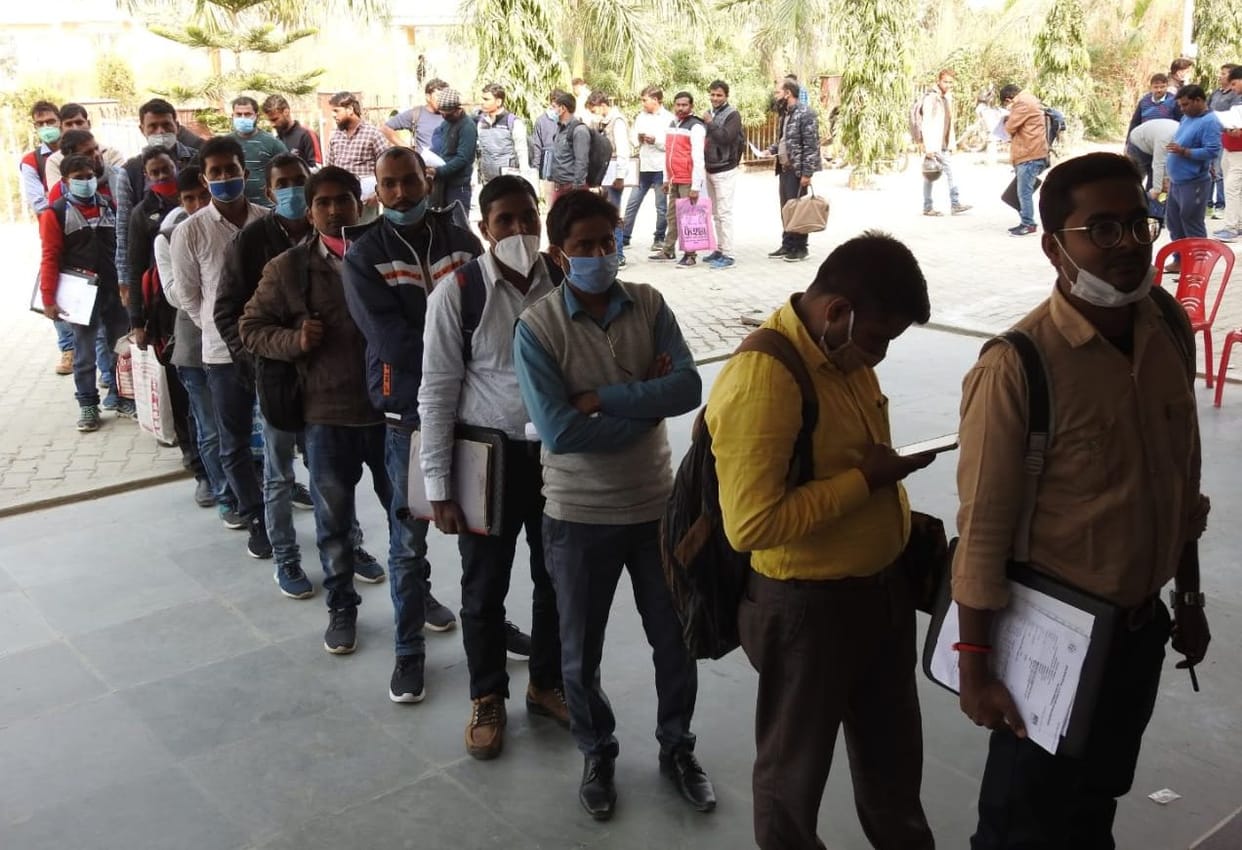 On the second day, 398 male candidates got counseling