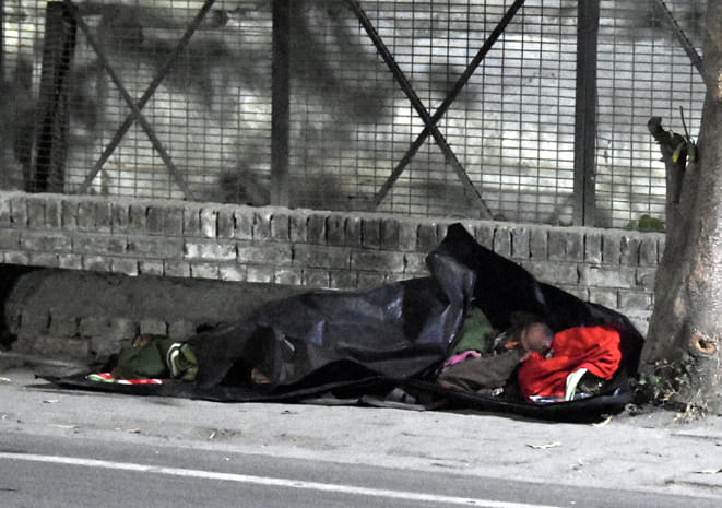 Helpless on the streets, no blankets found, no bonuses burned