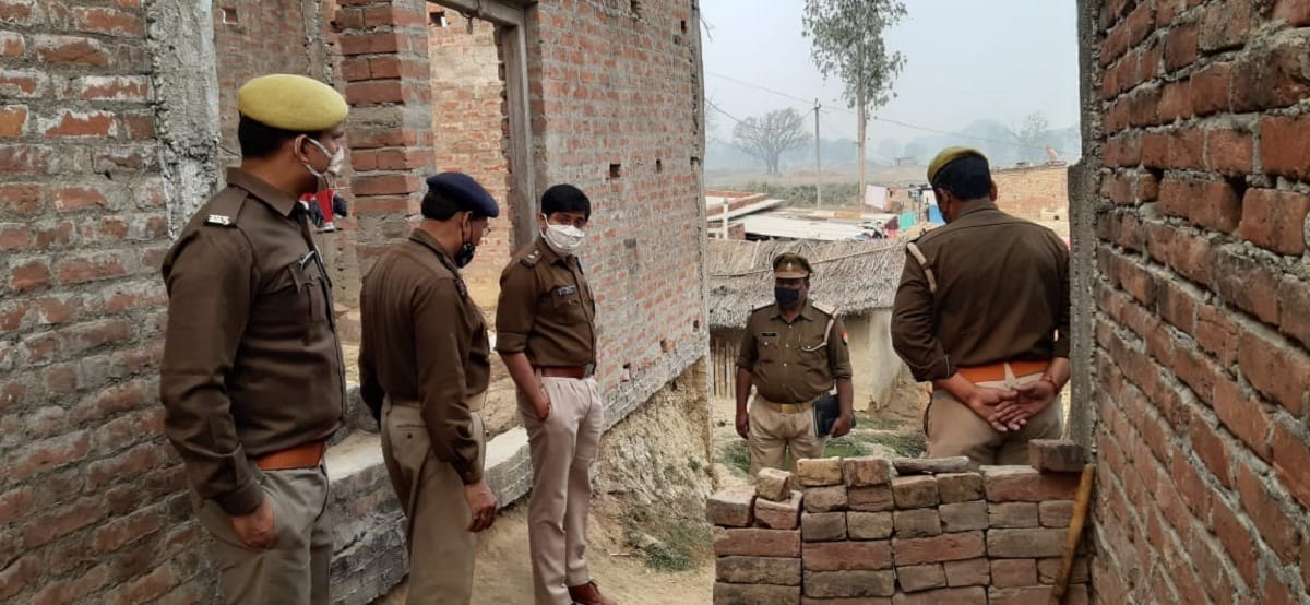 family cremated at night After woman death police detained her husband in mau up