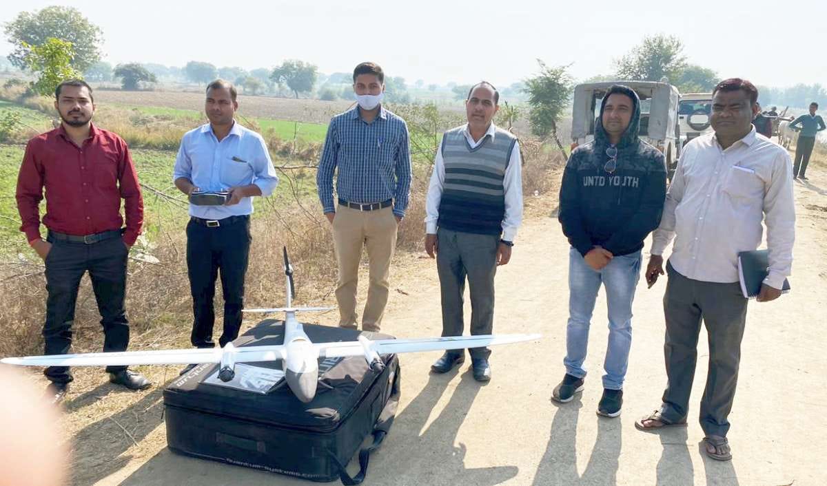 sdm ne drone se karaya Survey