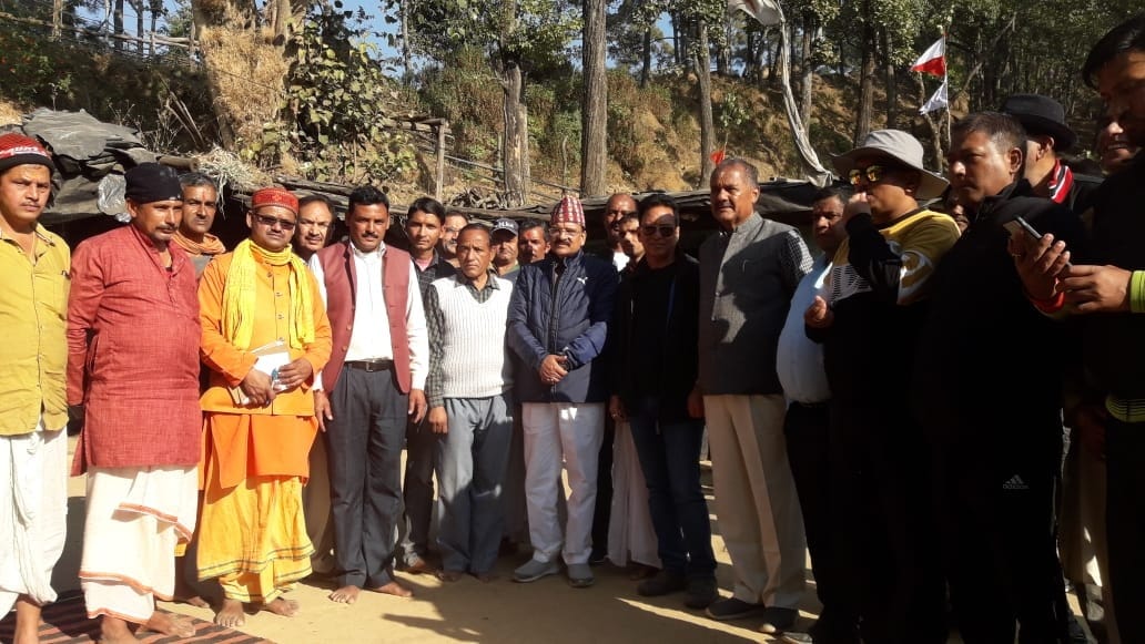 BJP MP Ajay Bhatt arrives at Byndhura to see the Goddess of God