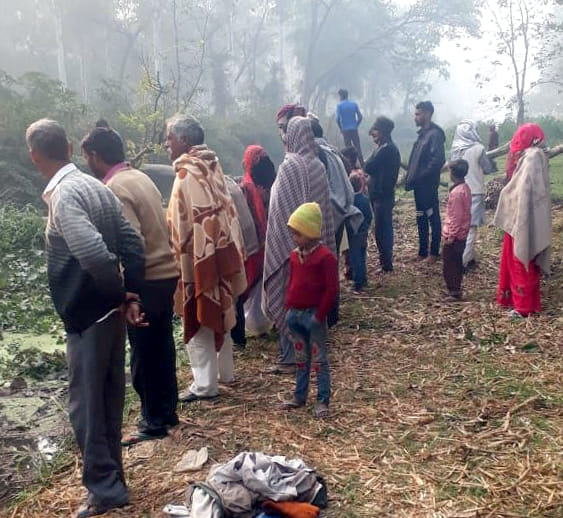 Dead body of cattle grazing found in Chhoia