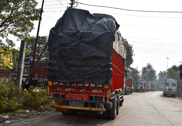 Farmer movement spoils the transport business