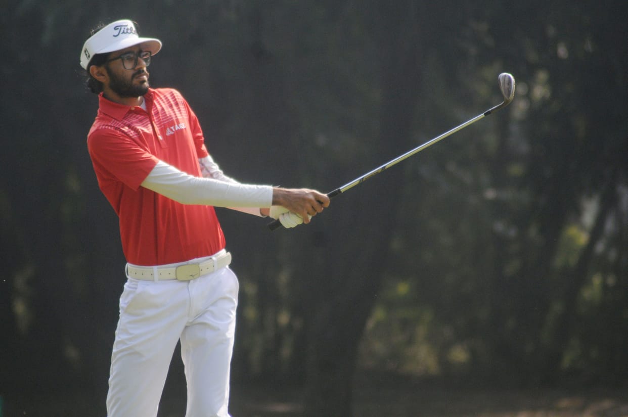 Khalin Joshi from Bangalore held top position in Jeev Milkha Singh invitational golf tournament