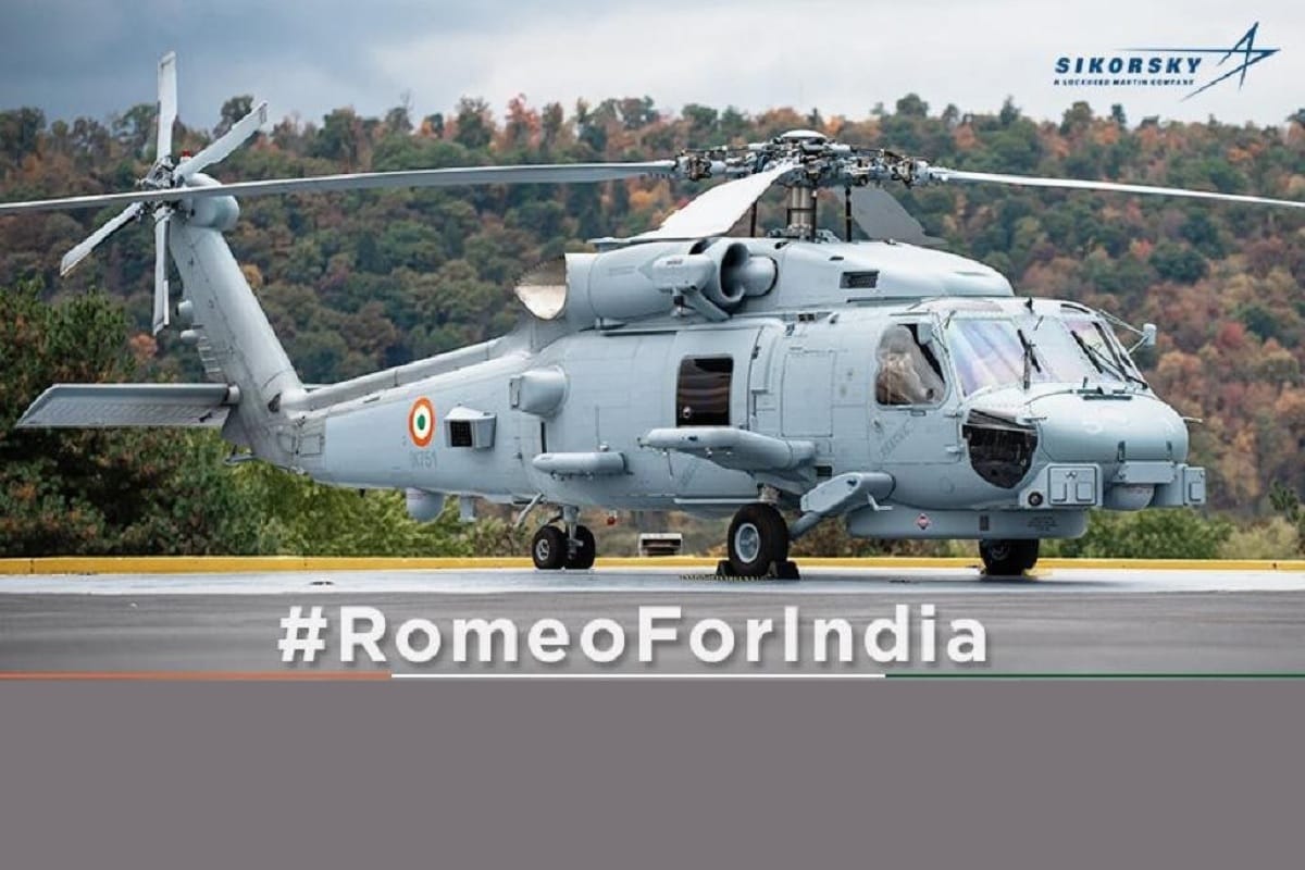 American firm Lockheed Martin shared first picture of MH60 Romeo multirole helicopter for the Indian Navy