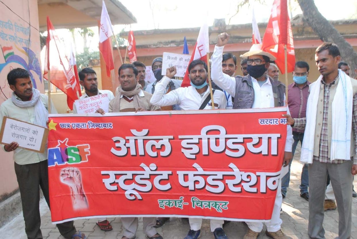 Demonstrated protest against agricultural laws