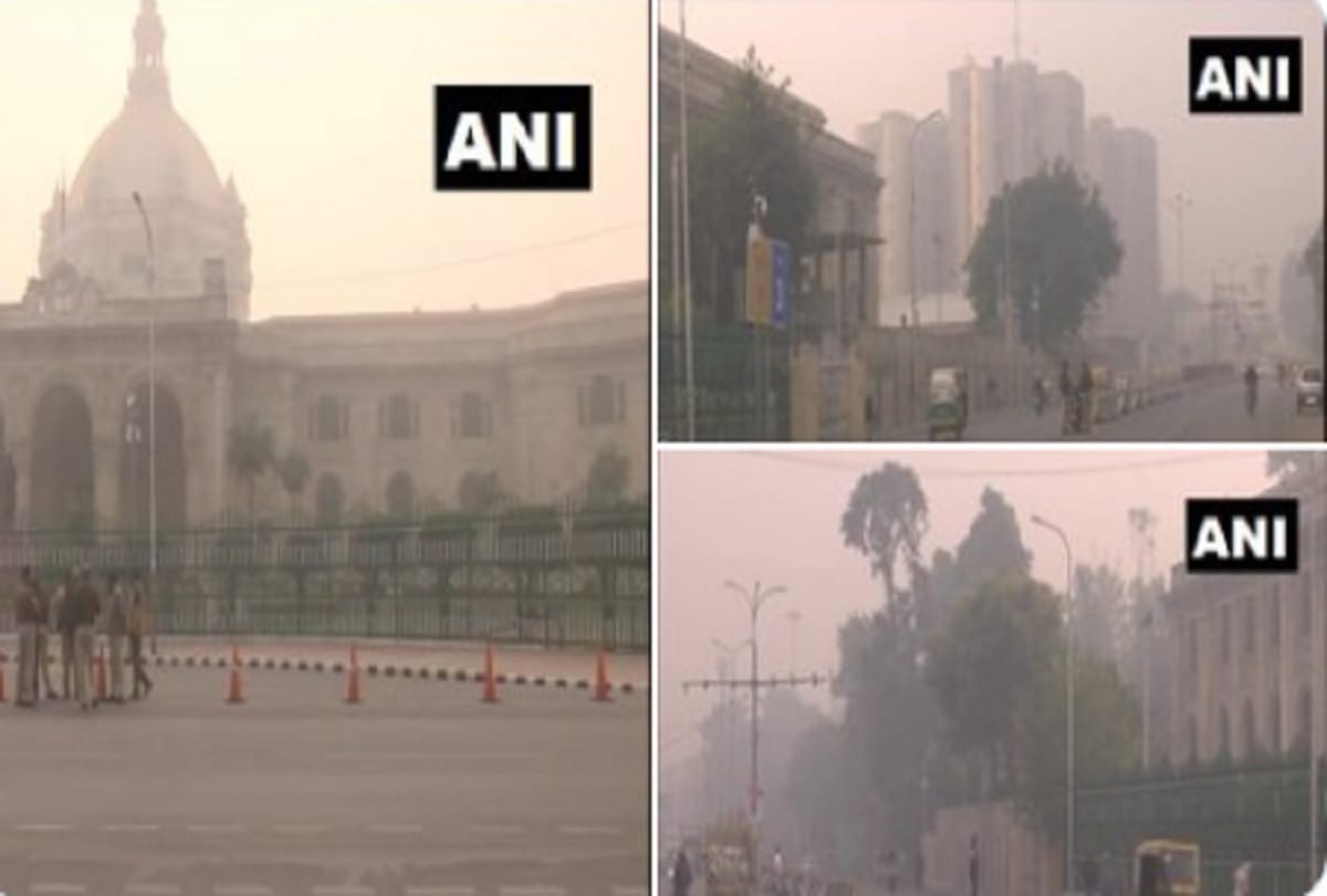 Visibility in Lucknow has come down due to increasing levels of pollution in Uttar Pradesh.