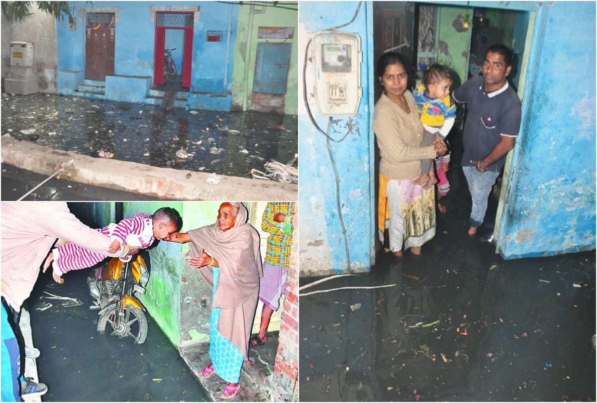 Agra UP News: sewer water entered in the houses of many colonies in agra