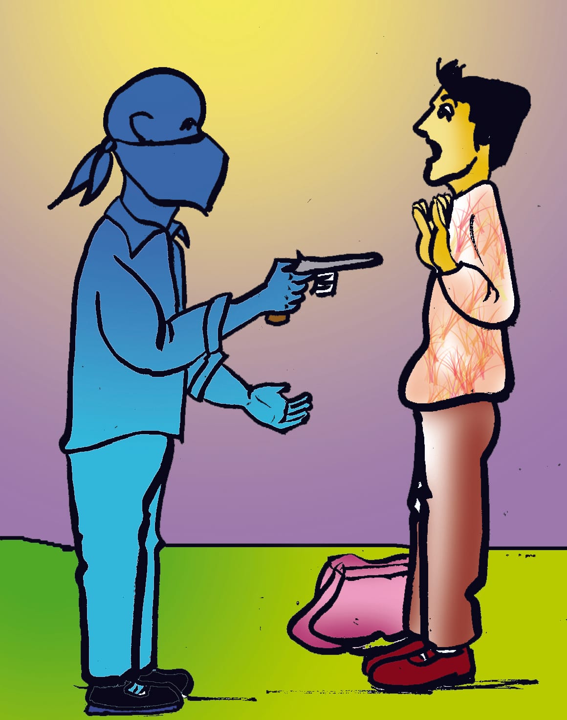 The truck driver was robbed by placing a knife on the neck, the resident of Bareilly had reached Haldwani with the goods from the victim's truck