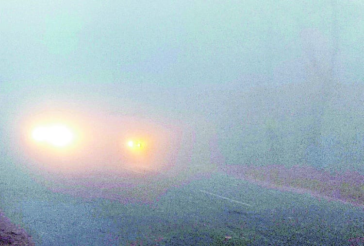 Decline in temperature because of foggy season in Haryana