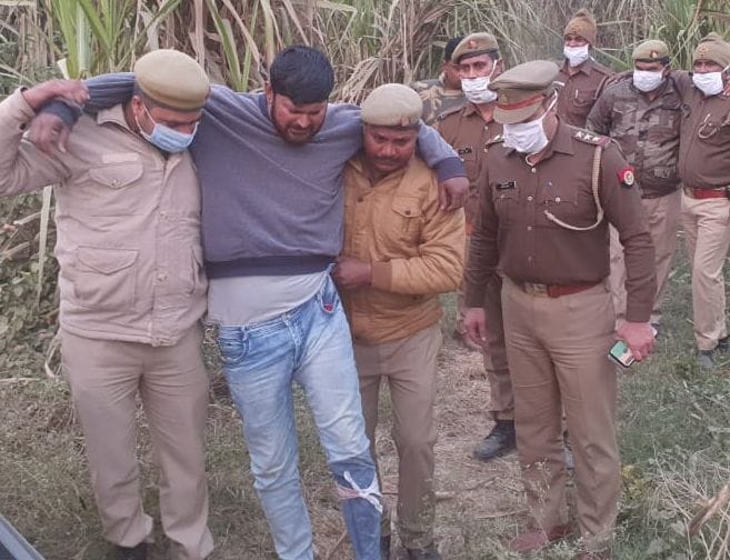 Meerut's criminal caught in encounter, shot