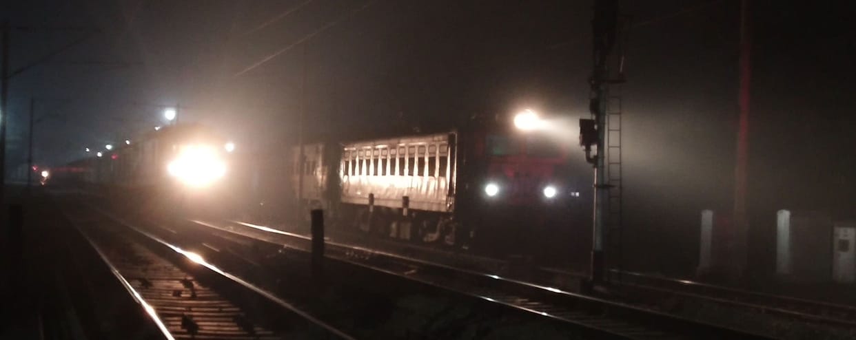 Rajdhani Express created a stir due to brake shoe jam