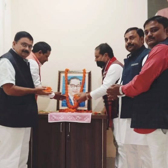 BJP celebrated the death anniversary of Dr. Bhimrao Ambedkar